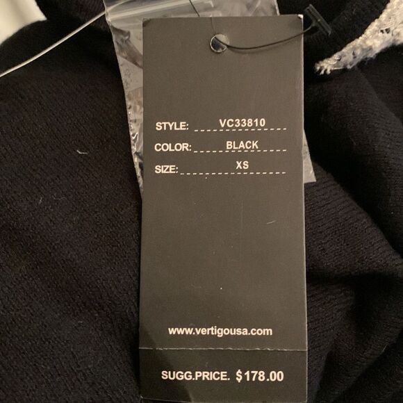 NWT Vertigo dolman Vintage inspired sweater. XS - Picture 6 of 6